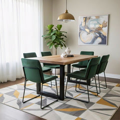 Masa de dining din lemn de mango 140x90 cm Tropical U Live Edge Look Haro
