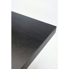 Masa de dining neagra 140x90 cm din lemn de mango Chakra X Haro