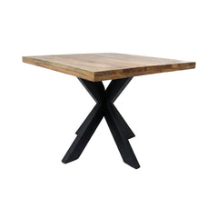 Masa de dining patrata din lemn de mango 100x100 cm Amani Star Haro