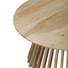 Masuta de cafea rotunda Ø80 cm maro natur din lemn de mango Altamira Haro