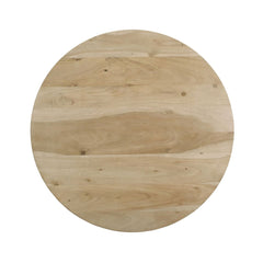 Masuta de cafea rotunda Ø80 cm maro natur din lemn de mango Altamira Haro