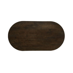 Masa de dining ovala 180x95 cm maro inchis din lemn de mango Altamira Haro