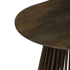 Masa de dining ovala 180x95 cm maro inchis din lemn de mango Altamira Haro
