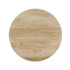Masa de dining rotunda Ø120 cm maro natur din lemn de mango Altamira Haro