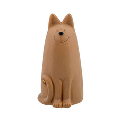Decoratiune ceramica galben-camel 20 cm design pisica Cosy&Trendy