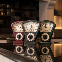 Ceas de masa cu timer 21 cm rosu inchis Cosy&Trendy