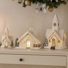 Decoratiune mare de Craciun 52 cm Biserica luminoasa LED - Xecco 18588 MagicHome