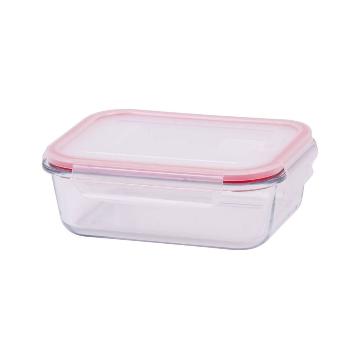 Caserola dreptunghiulara 1000 ml din sticla borosilicata cu capac BSG2 MagicHome, roz