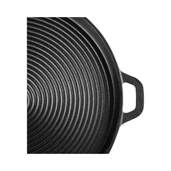 Tigaie tip grill 340x30 mm din fonta cu 2 manere Castora MagicHome