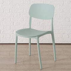 Scaun de bucatarie verde pastel din plastic Primus Boltze
