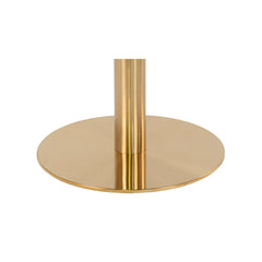 Masuta de cafea alb/auriu cu aspect de marmura din otel si MDF Ø70 cm Bolzano House Nordic