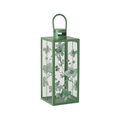 Set 2 felinare verzi din metal si sticla 36,2 / 25,5 cm Kate Boltze