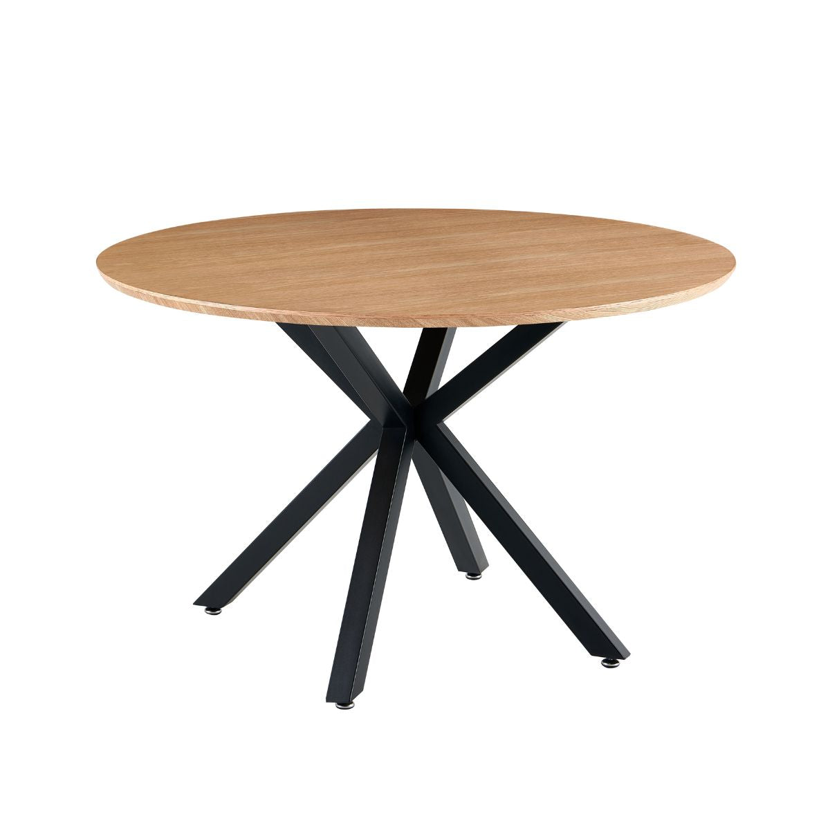 Masa de dining rotunda Ø120 cm cu blat din MDF furniruit Vega Ashwood Original