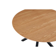 Masa de dining rotunda Ø120 cm cu blat din MDF furniruit Vega Ashwood Original