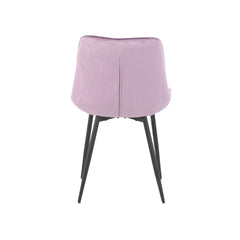 Pachet 3+1 Scaun dining lila cu cadru metalic fix si sezut textil Lisse A866 HARO
