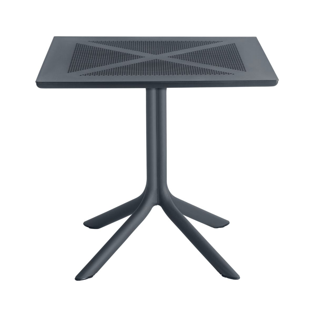 Masa terasa/gradina neagra din polipropilena, 80x80x74 cm, Toledo Bistro