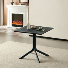 Masa terasa/gradina neagra din polipropilena, 80x80x74 cm, Toledo Bistro