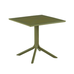 Masa terasa/gradina verde-oliv din polipropilena, 80x80x74 cm, Toledo Bistro