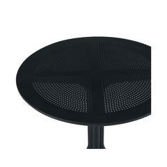 Masa terasa/gradina rotunda neagra din polipropilena, Ø80x74 cm, Toledo Bistro