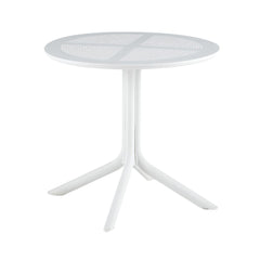 Masa terasa/gradina rotunda alba din polipropilena, Ø80x74 cm, Toledo Bistro