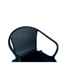 Scaun terasa/gradina negru din polipropilena Rimini Haro