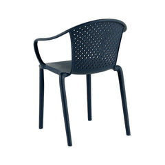 Scaun terasa/gradina negru din polipropilena Rimini Haro