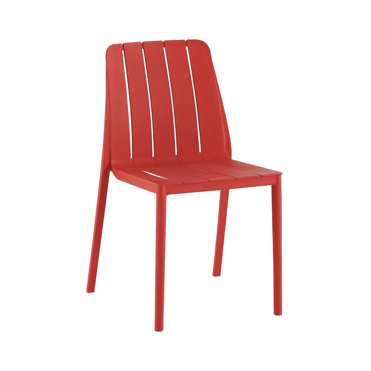 Scaun terasa/gradina rosu din polipropilena Tanger Neo Haro