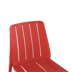 Scaun terasa/gradina rosu din polipropilena Tanger Neo Haro