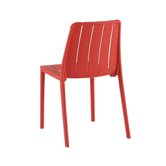 Scaun terasa/gradina rosu din polipropilena Tanger Neo Haro