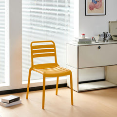 Scaun terasa/gradina galben-mango din polipropilena Valencia Haro