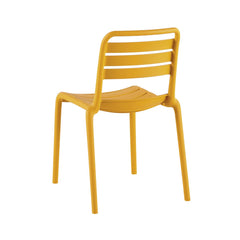 Scaun terasa/gradina galben-mango din polipropilena Valencia Haro