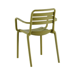 Scaun terasa/gradina verde-oliv din polipropilena Valencia Relax Haro