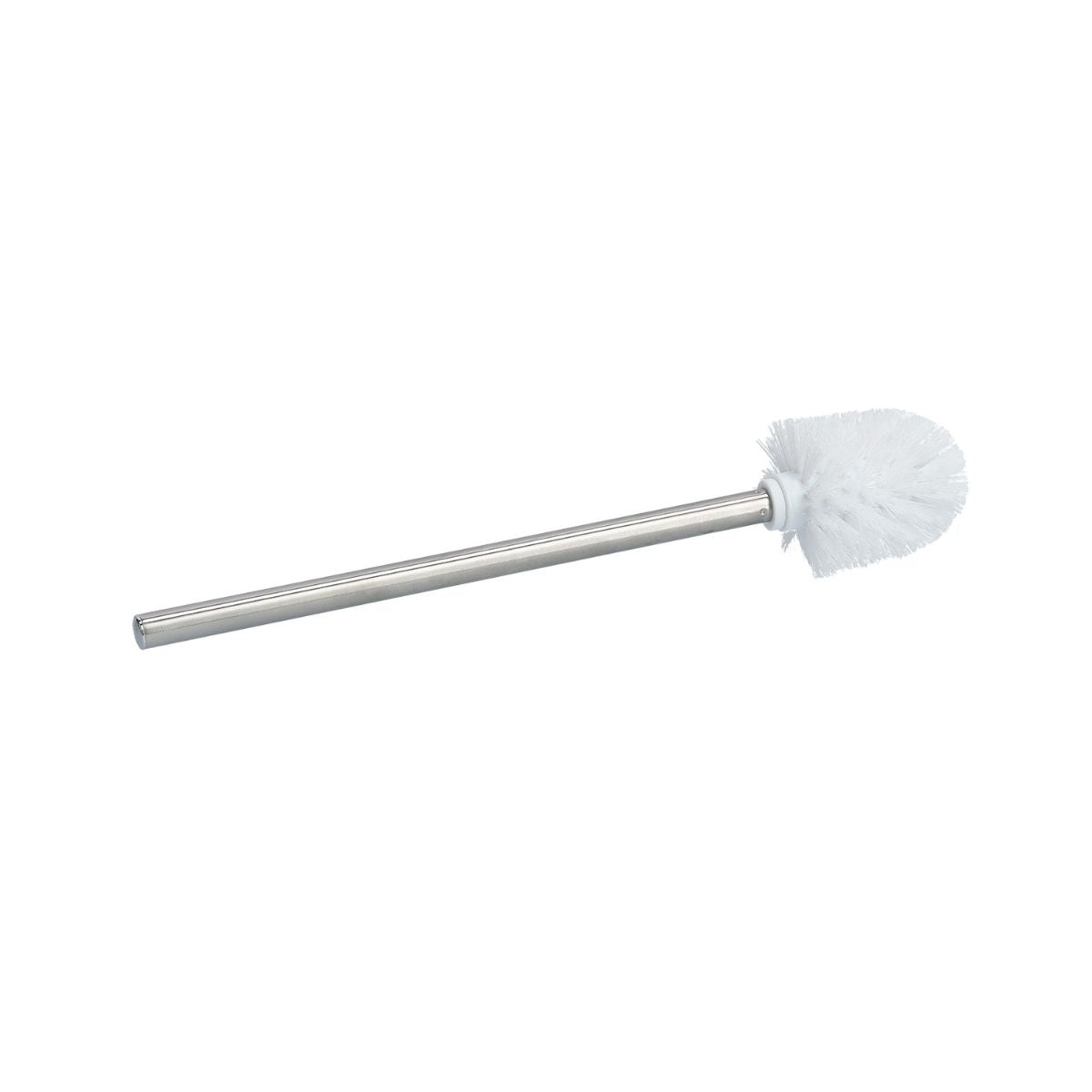 Perie de toaleta cu maner din inox și cap curatare alb, Ø 7,5 x 39,5 cm, Zeller