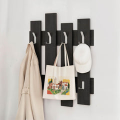 Cuier negru din PAL melaminat 64x81 cm Wave Decortie