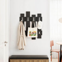 Cuier negru din PAL melaminat 64x81 cm Wave Decortie