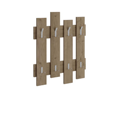 Cuier maro nuc din PAL melaminat 64x81 cm Wave Decortie