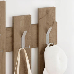 Cuier maro nuc din PAL melaminat 64x81 cm Wave Decortie