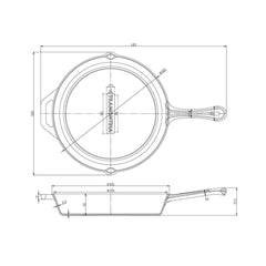 Tigaie din fonta Ø30 cm Black Collection Tramontina