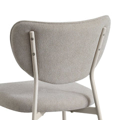 Scaun dining stivuibil Forum, bej-taupe, material textil si cadru metalic