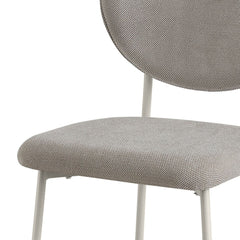 Scaun dining stivuibil Forum, bej-taupe, material textil si cadru metalic