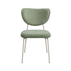 Scaun dining stivuibil Forum, verde, material textil si cadru metalic