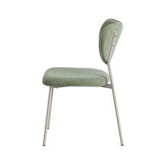 Scaun dining stivuibil Forum, verde, material textil si cadru metalic