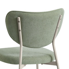 Scaun dining stivuibil Forum, verde, material textil si cadru metalic