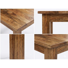 Masa de dining patrata din lemn de mango 100x100 cm Classic Haro