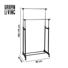 Suport haine dublu mobil 80x42 x 100-170 cm Urban Living