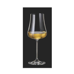 Set de 6 pahare pentru vin alb, din cristal de Bohemia, 380 ml, Aira White Wine