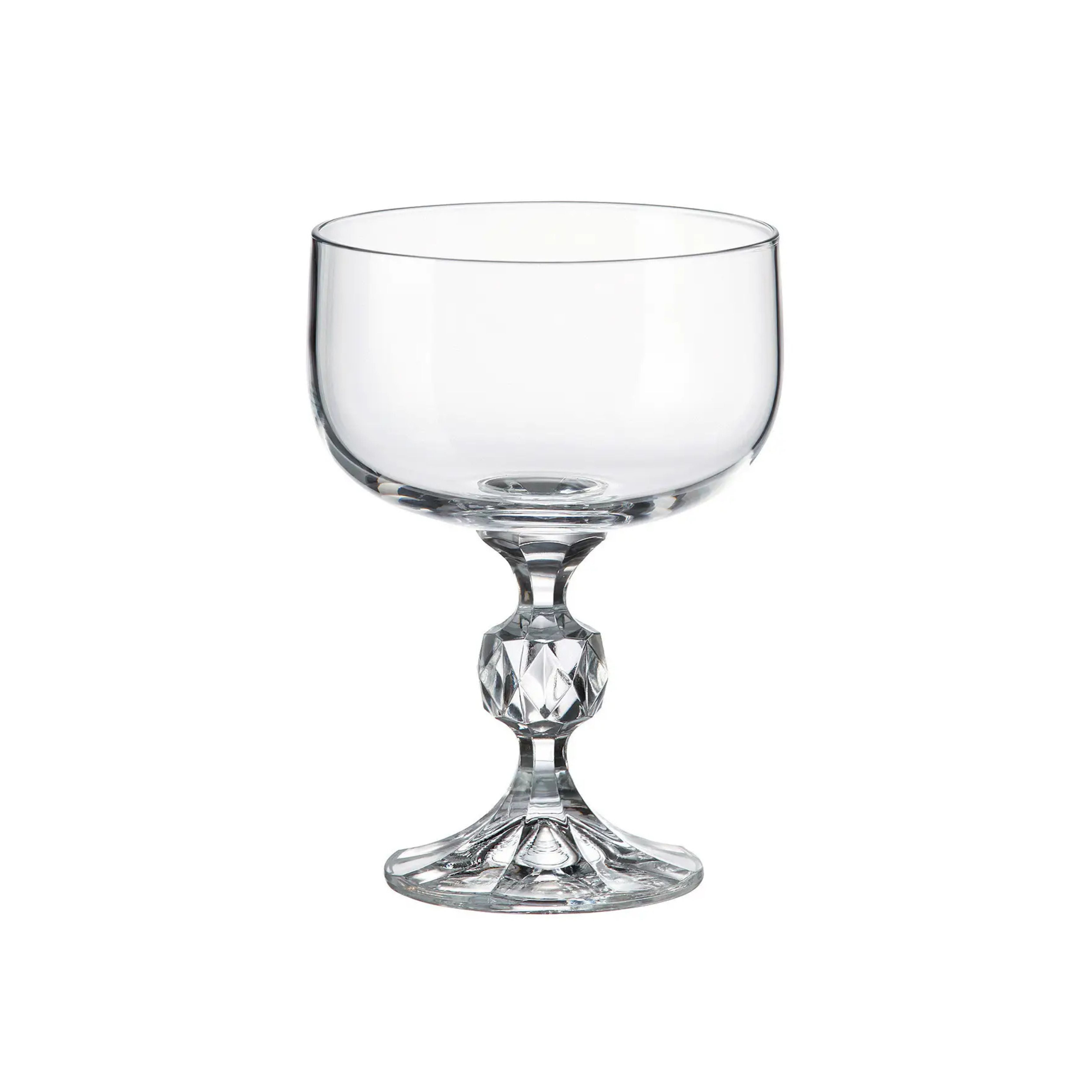 Set 6 cupe sampanie din cristal de Bohemia, 200 ml, Sterna
