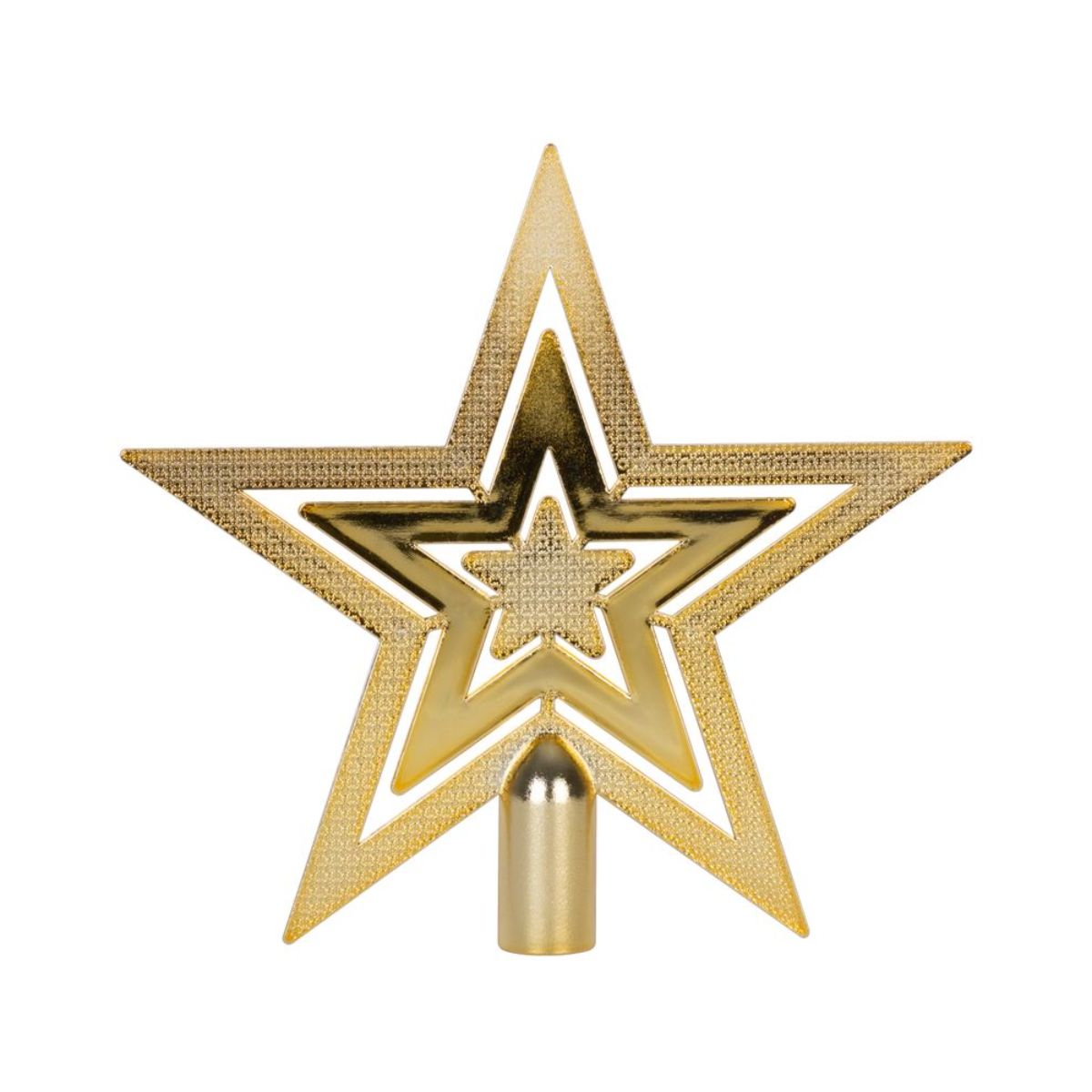 Varf de brad stea de Craciun aurie 20 cm MagicHome