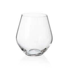Set de 6 pahare pentru coniac, transparent, din cristal de Bohemia, 500 ml, Tori Titanium