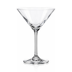 Set de 4 pahare pentru cocktail, transparent, din cristal de Bohemia, 210 ml, Cocktail Glasses